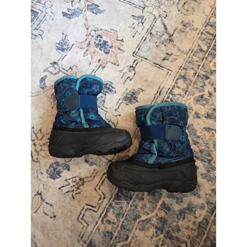 Kamik Toddler‎ Size 10 Snowbug 5 Waterproof Winter Blue Star Snow Boots